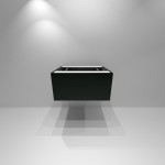 Szafka lakierowana z szufladą 60x50x30cm CZERŃ / ZIELEŃ / GRANAT