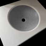 Szafka lakierowana 64,5x49,5x50cm + biały blat z szarą umywalką