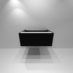 Szafka lakierowana z szufladą 70x50x30cm CZERŃ / ZIELEŃ / GRANAT