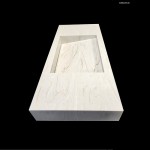 Umywalka liniowa Marcella w blacie o długości 100cm marmo (gr. 15cm)