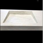 Umywalka liniowa Marcella w blacie o długości 100cm marmo (gr. 15cm)