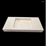 Umywalka liniowa Marcella w blacie o długości 100cm marmo (gr. 15cm)