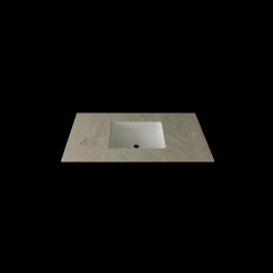 Umywalka prostokątna w blacie o długości 100cm marmo (gr. 1.2cm)