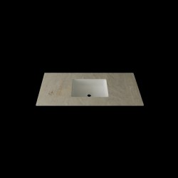 Umywalka prostokątna w blacie o długości 110cm marmo (gr. 1.2cm)