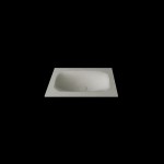 Umywalka wygięta w blacie o długości 70cm (gr. 1.2cm)