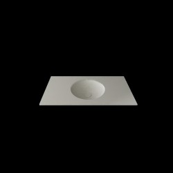 Umywalka wygięta w blacie o długości 90cm (gr. 1.2cm)