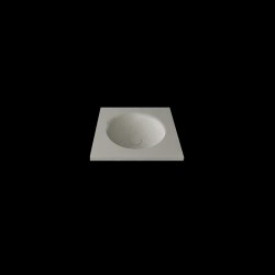 Umywalka wygięta w blacie o długości 50cm (gr. 2.4cm)