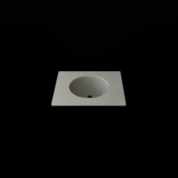 Umywalka owalna w blacie o długości 70cm (gr. 2.4cm)